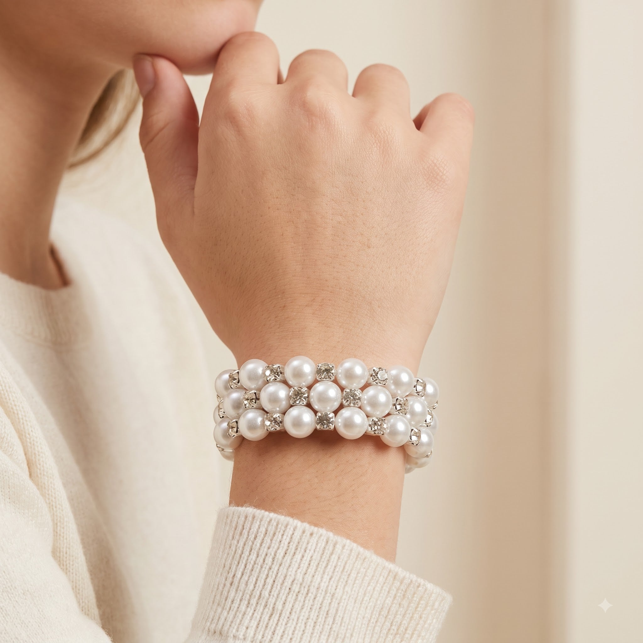 Pearl spiral kids bracelet