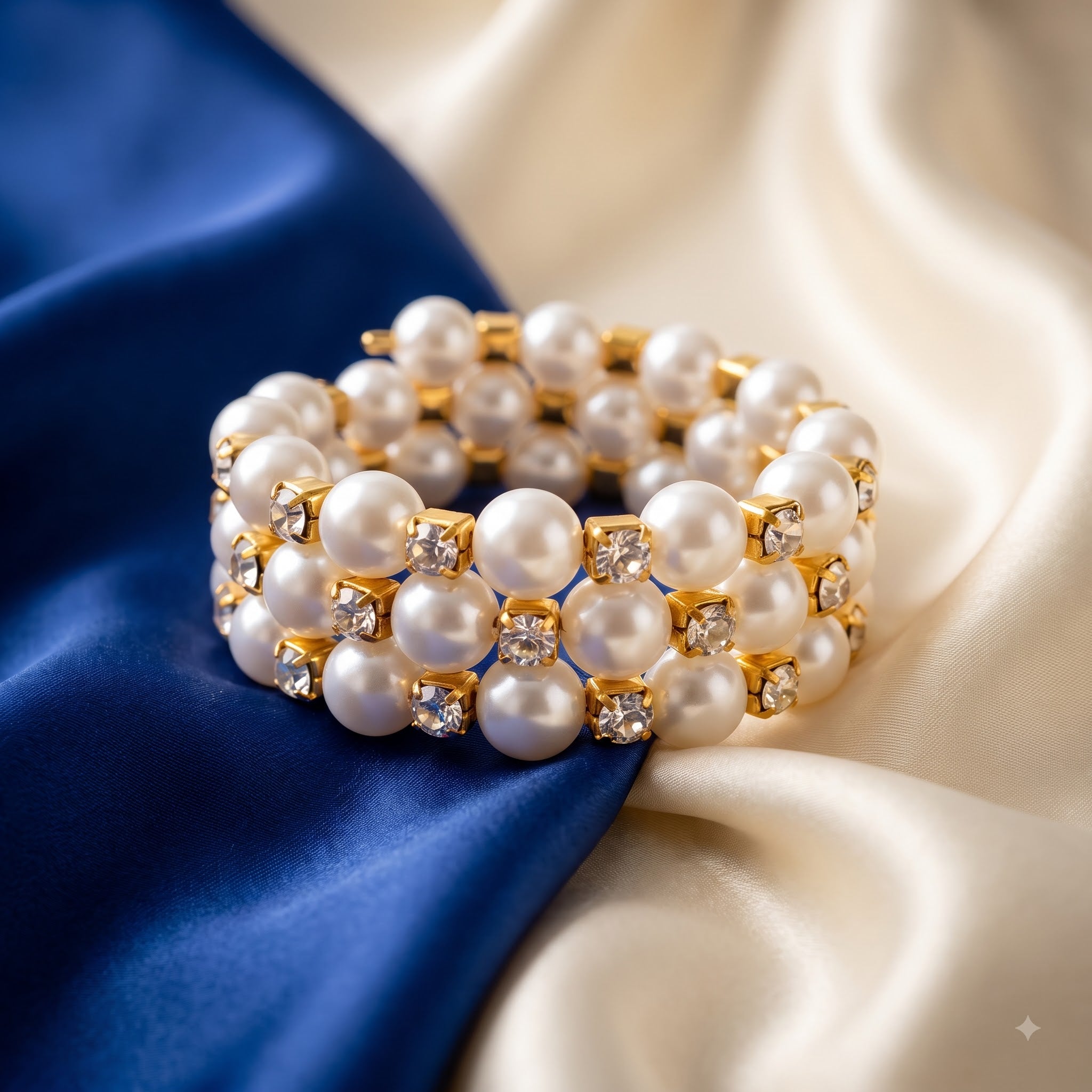 Pearl spiral kids bracelet