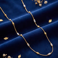 Two tone beaded fancy chain