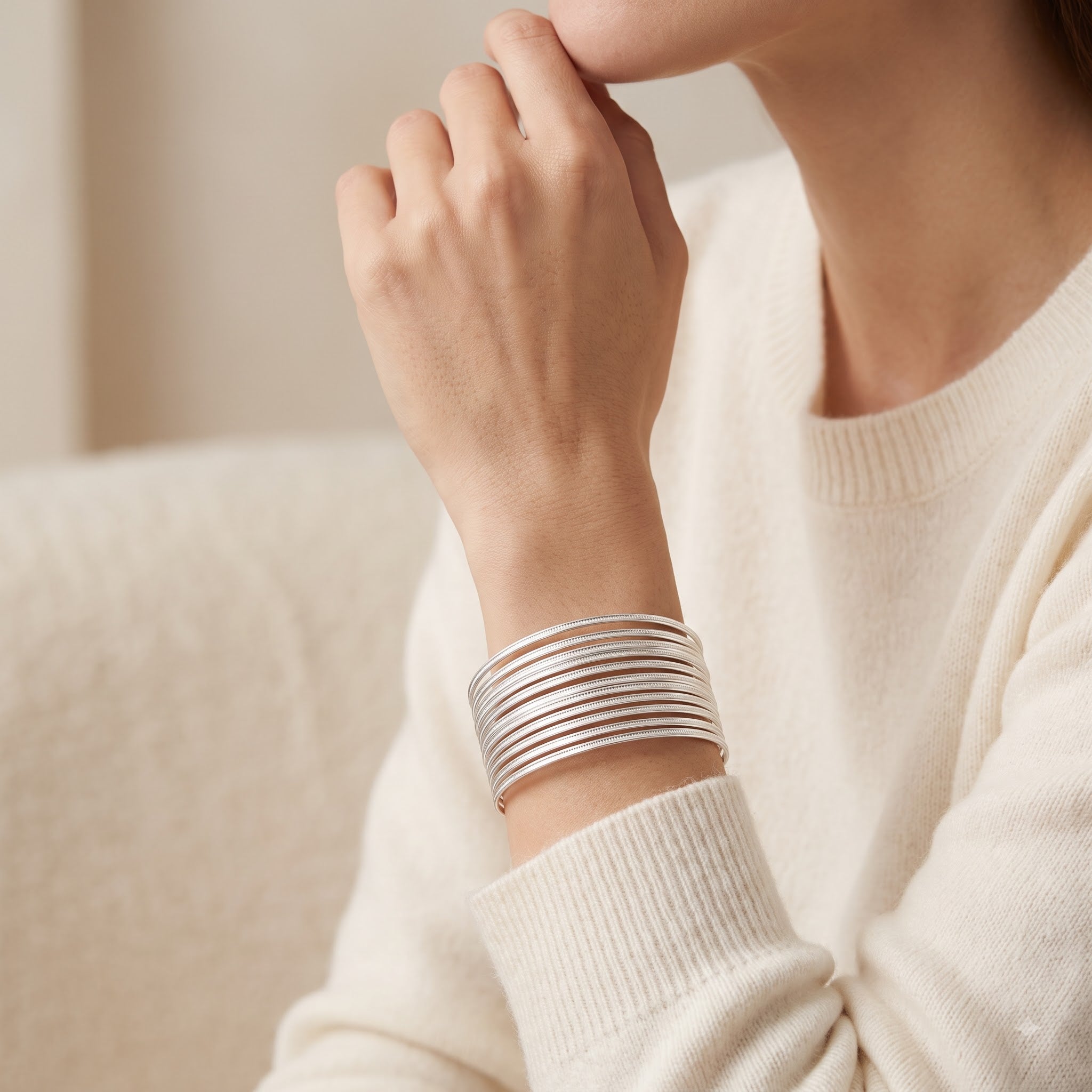 Bangles style cuffs bracelet