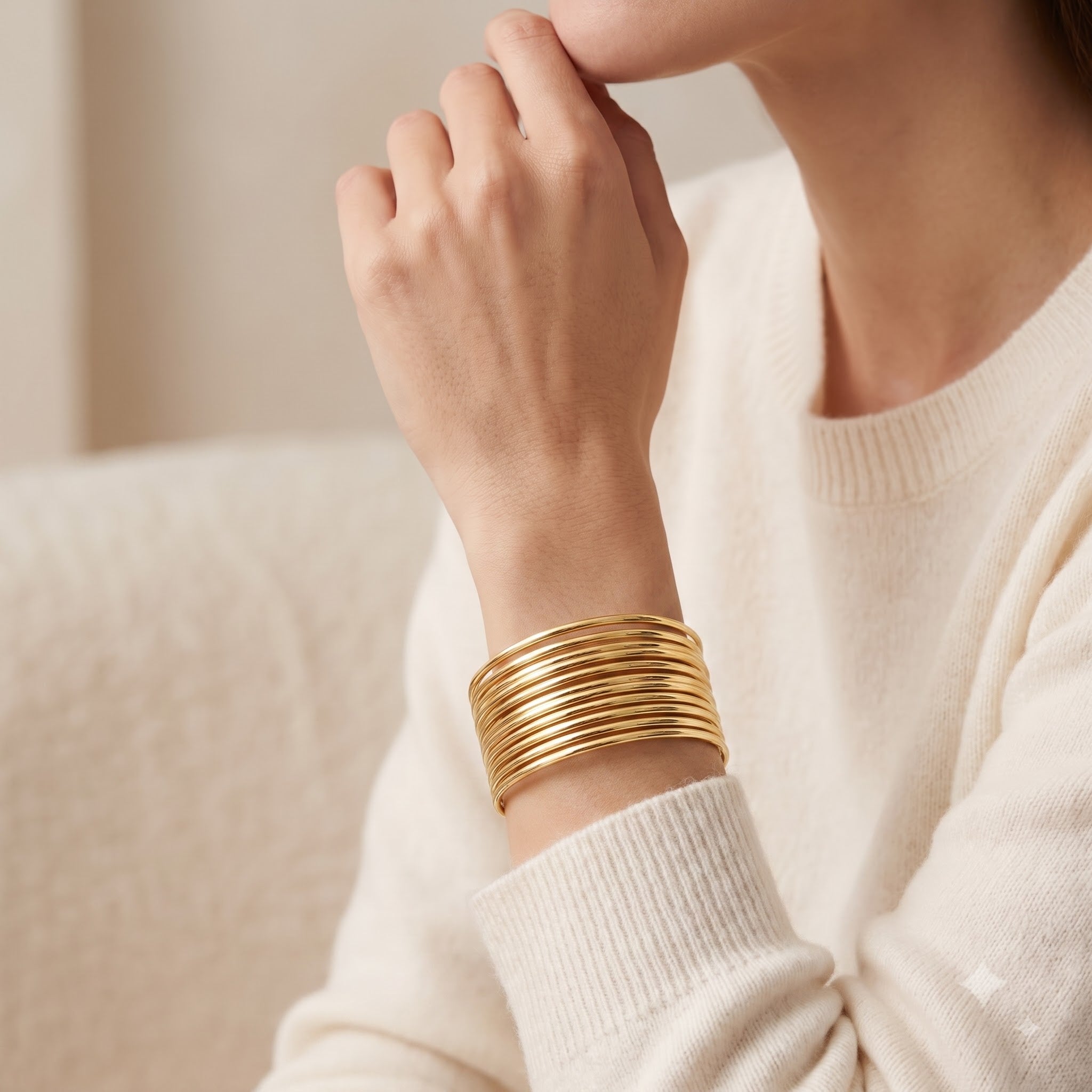 Bangles style cuffs bracelet