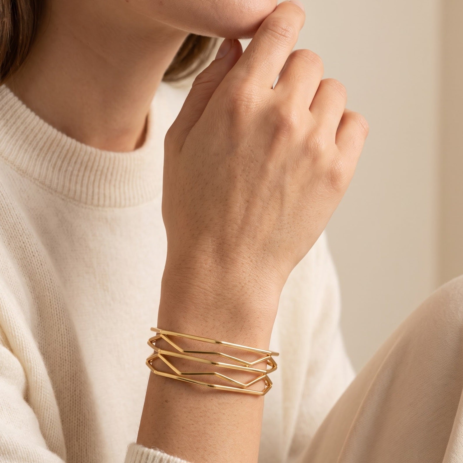 Western hexagon style bracelet