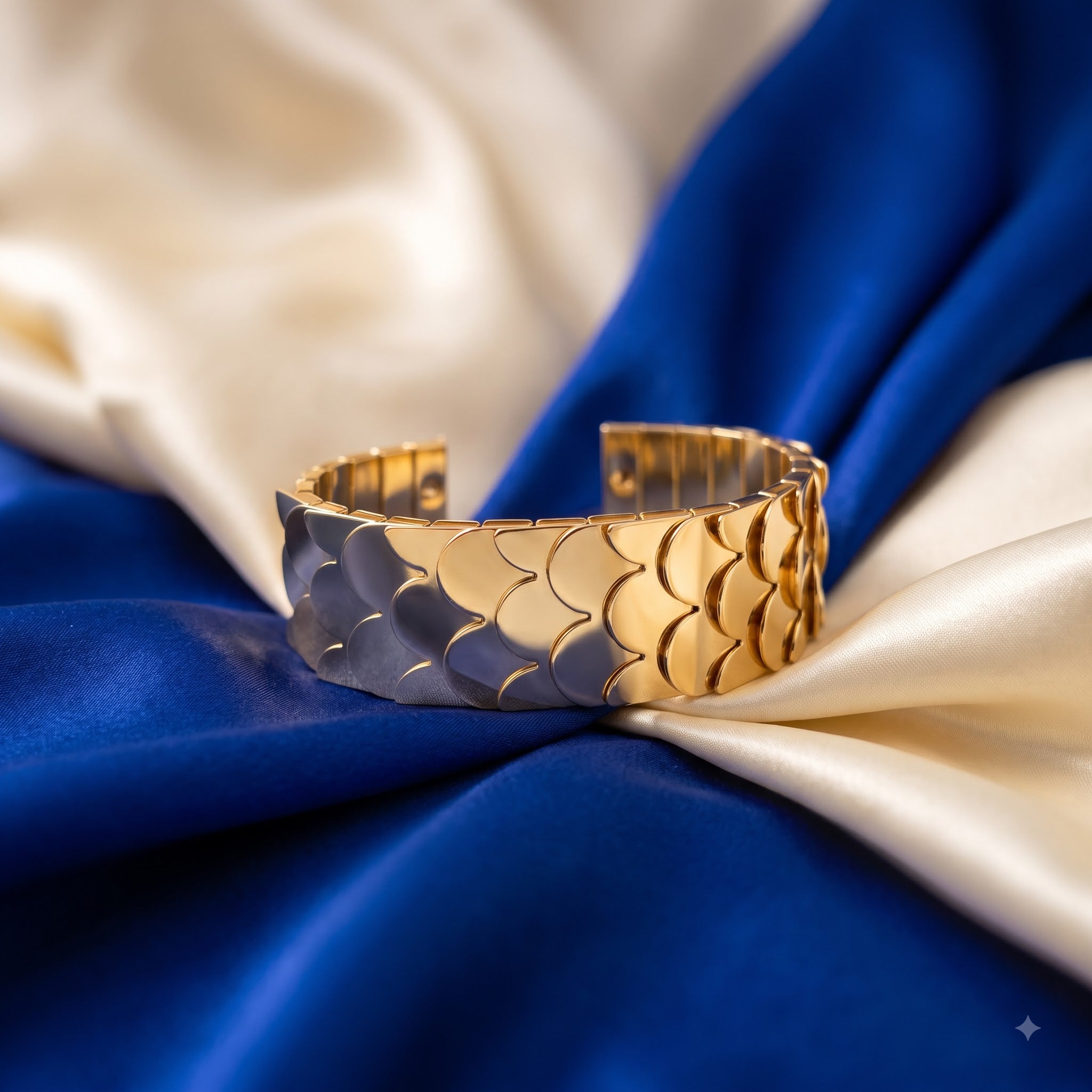 Fish scale cuffs braclate