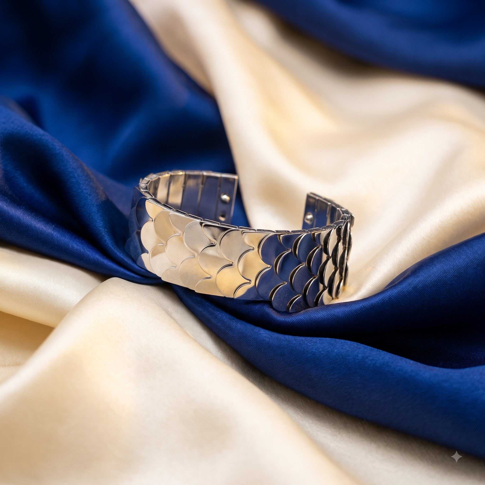 Fish scale cuffs braclate