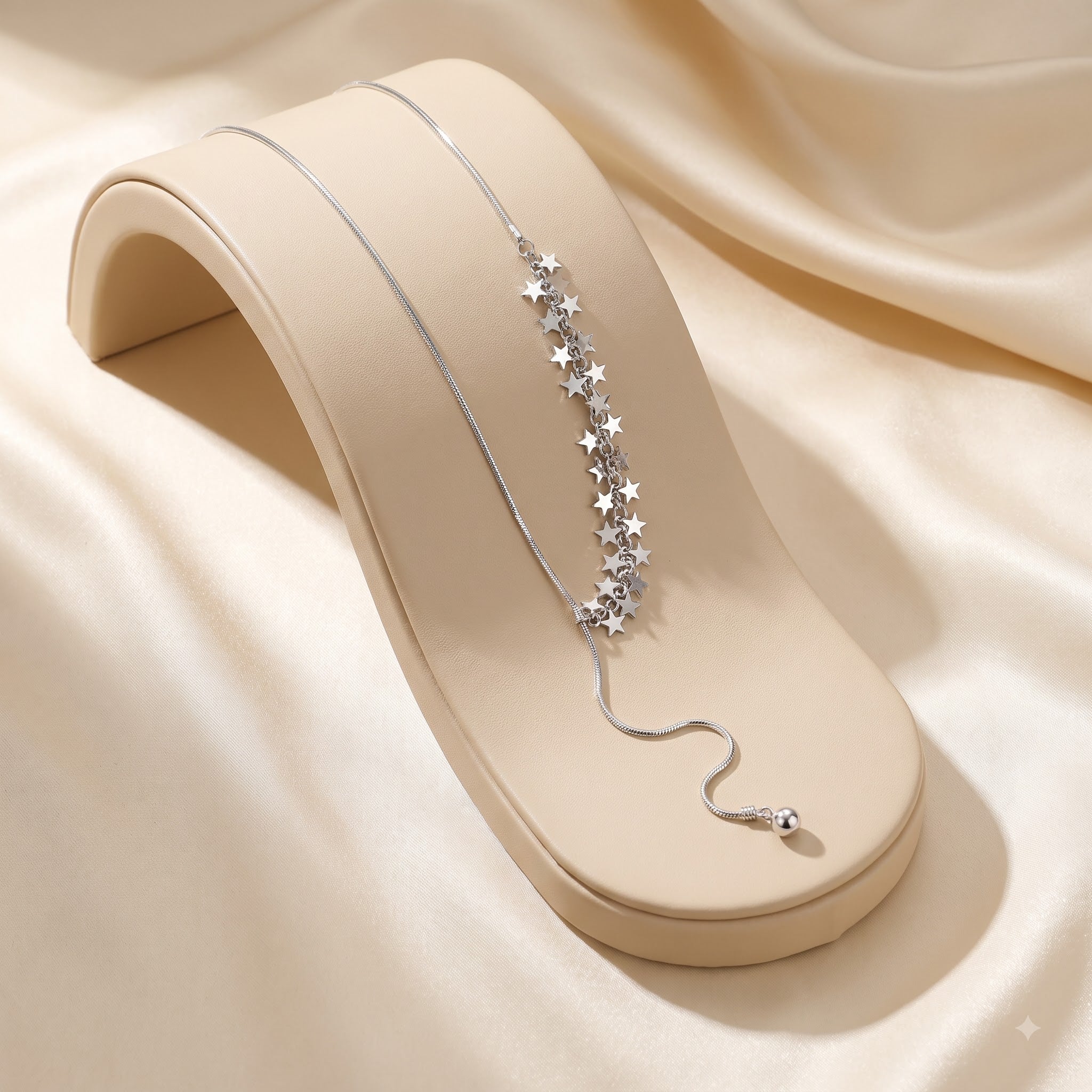 Silver western necklace