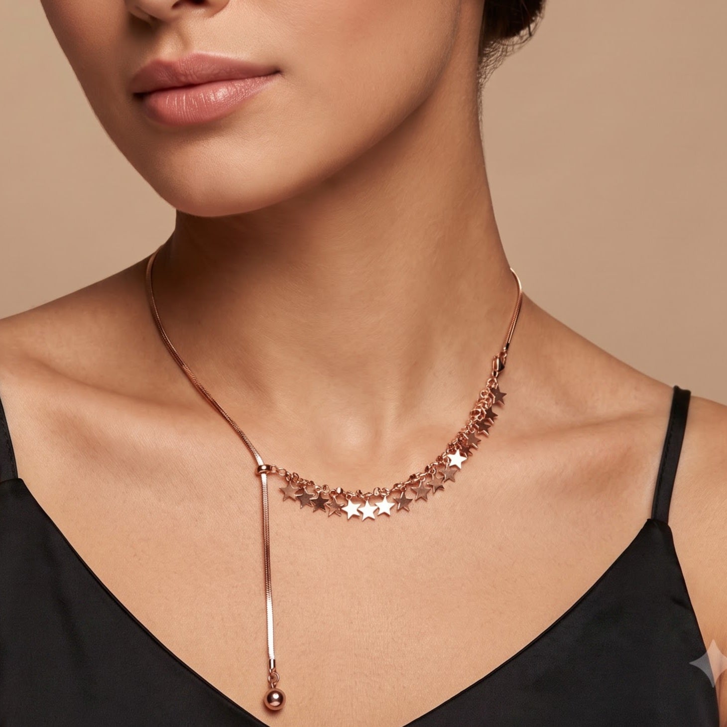 Rose gold western necklace