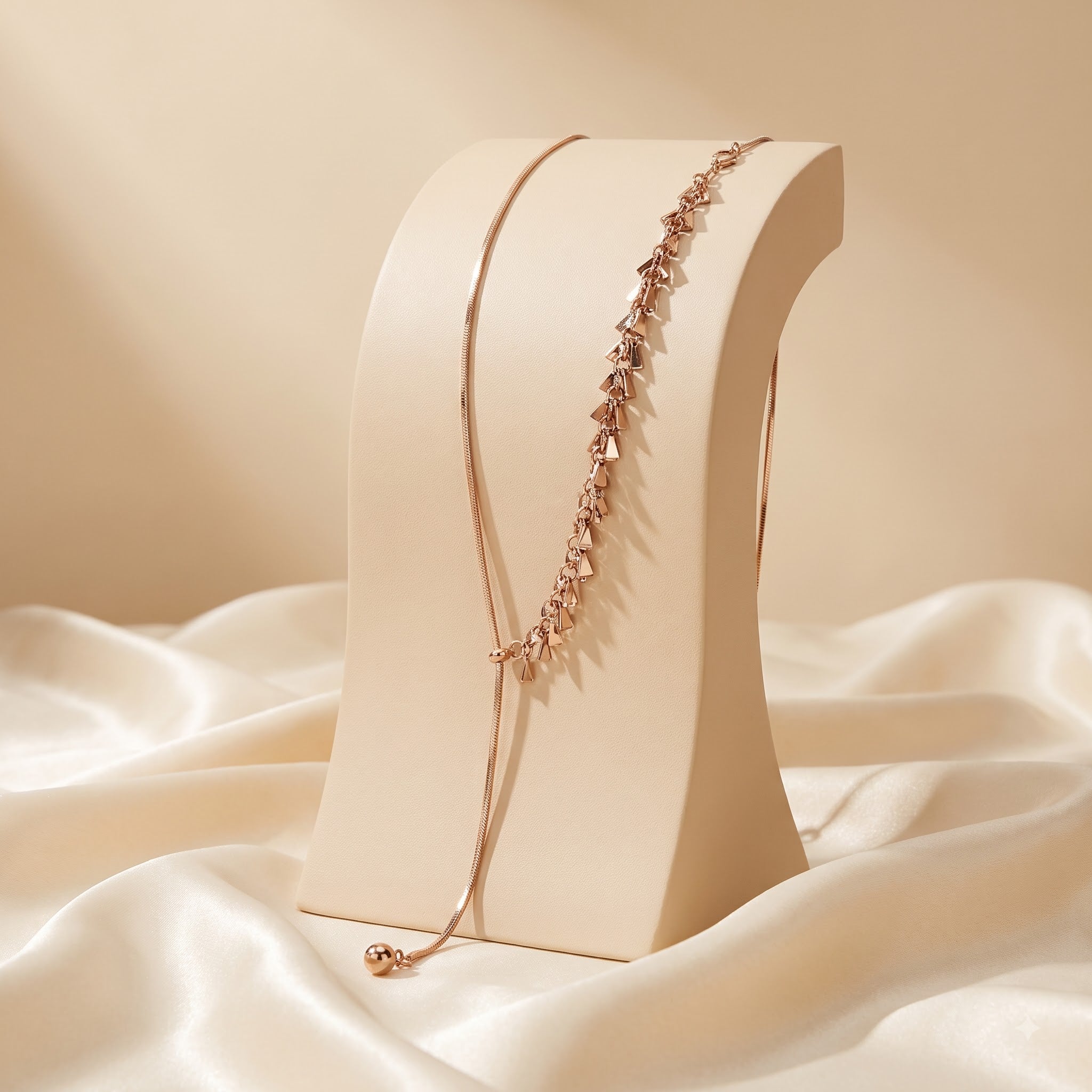 Rose gold western necklace