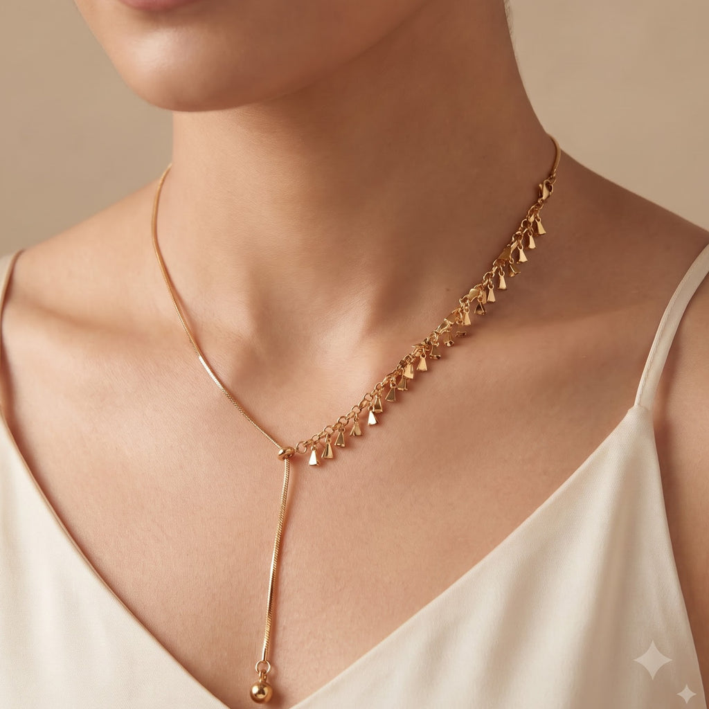 Rose gold western necklace