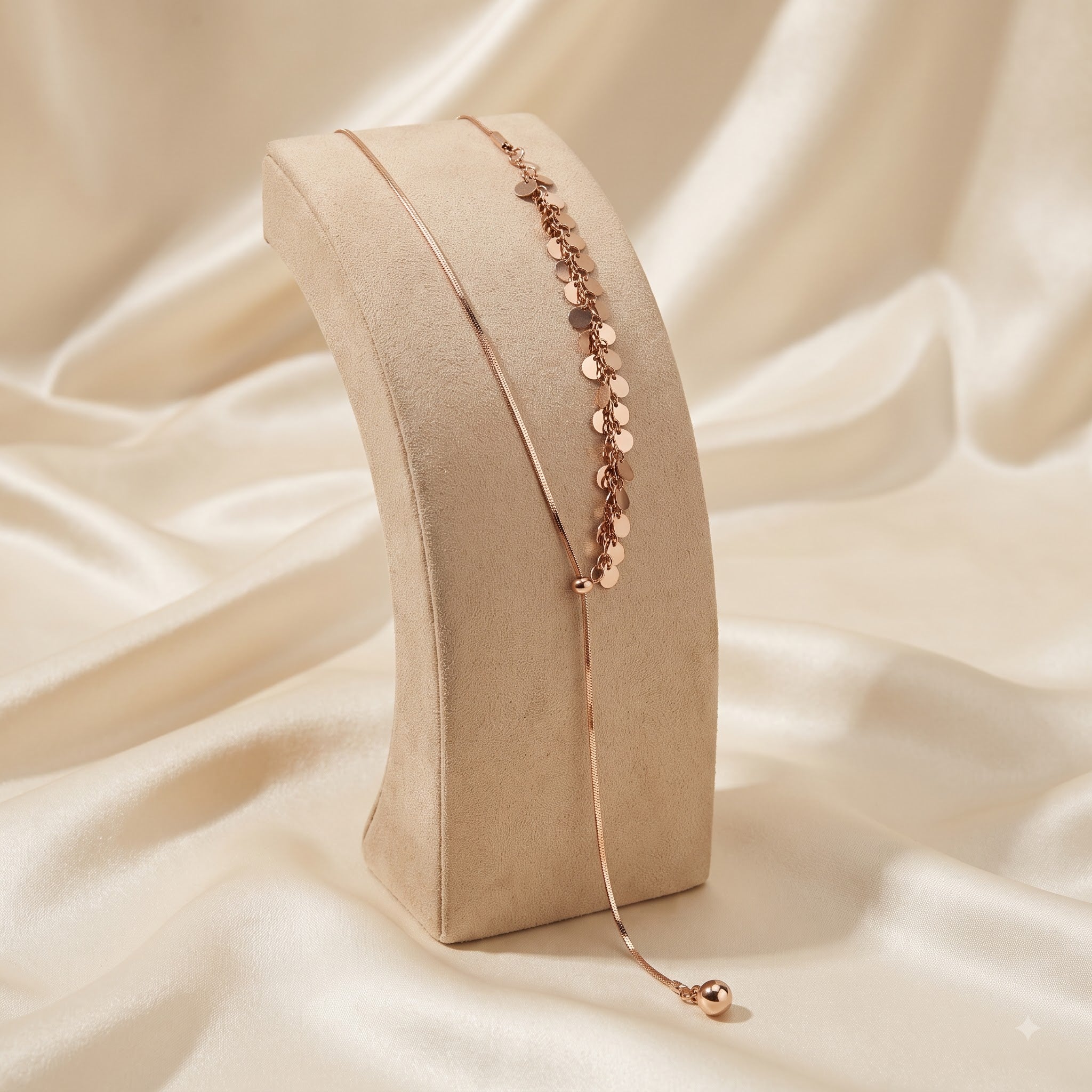 Rose gold western necklace