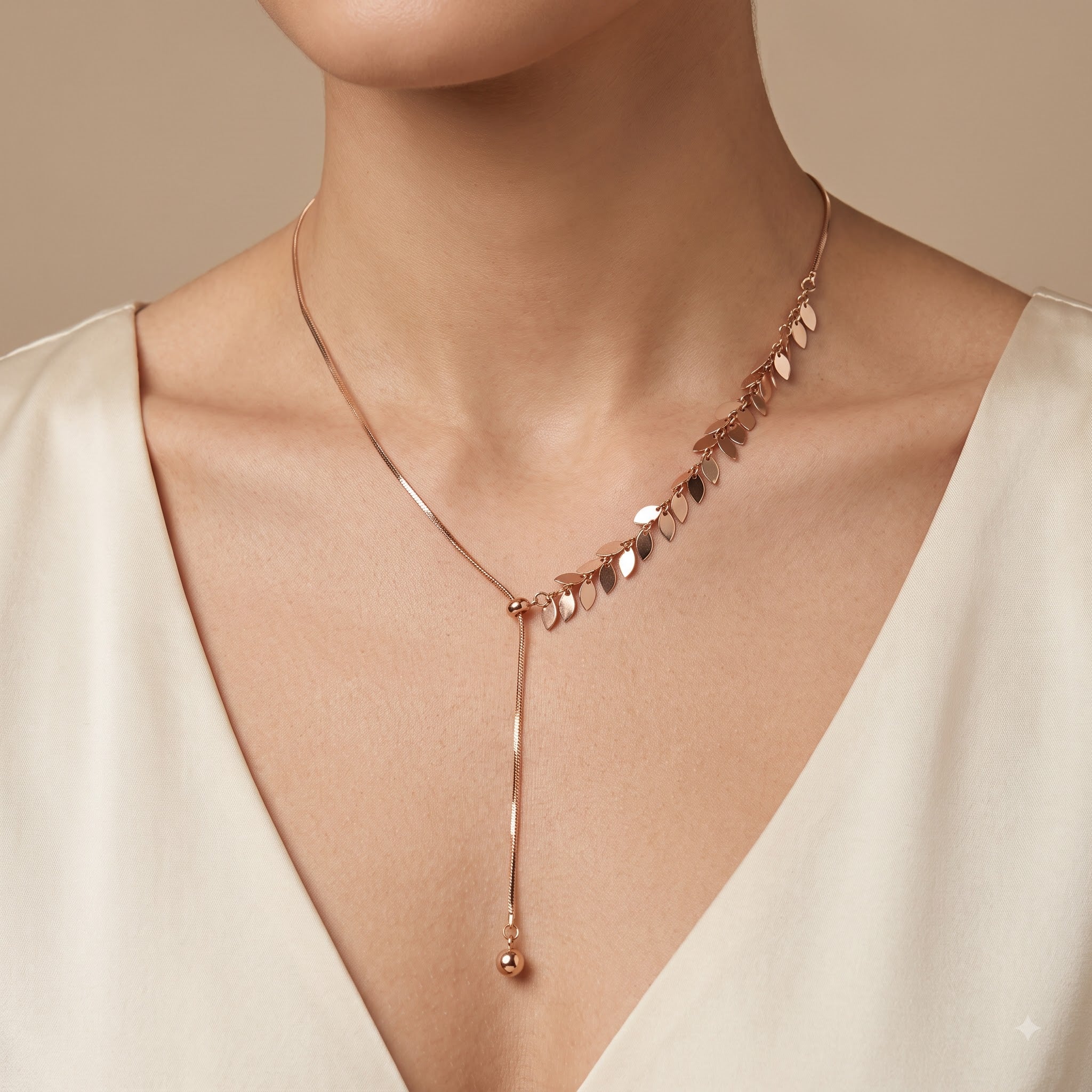 Rose gold western necklace