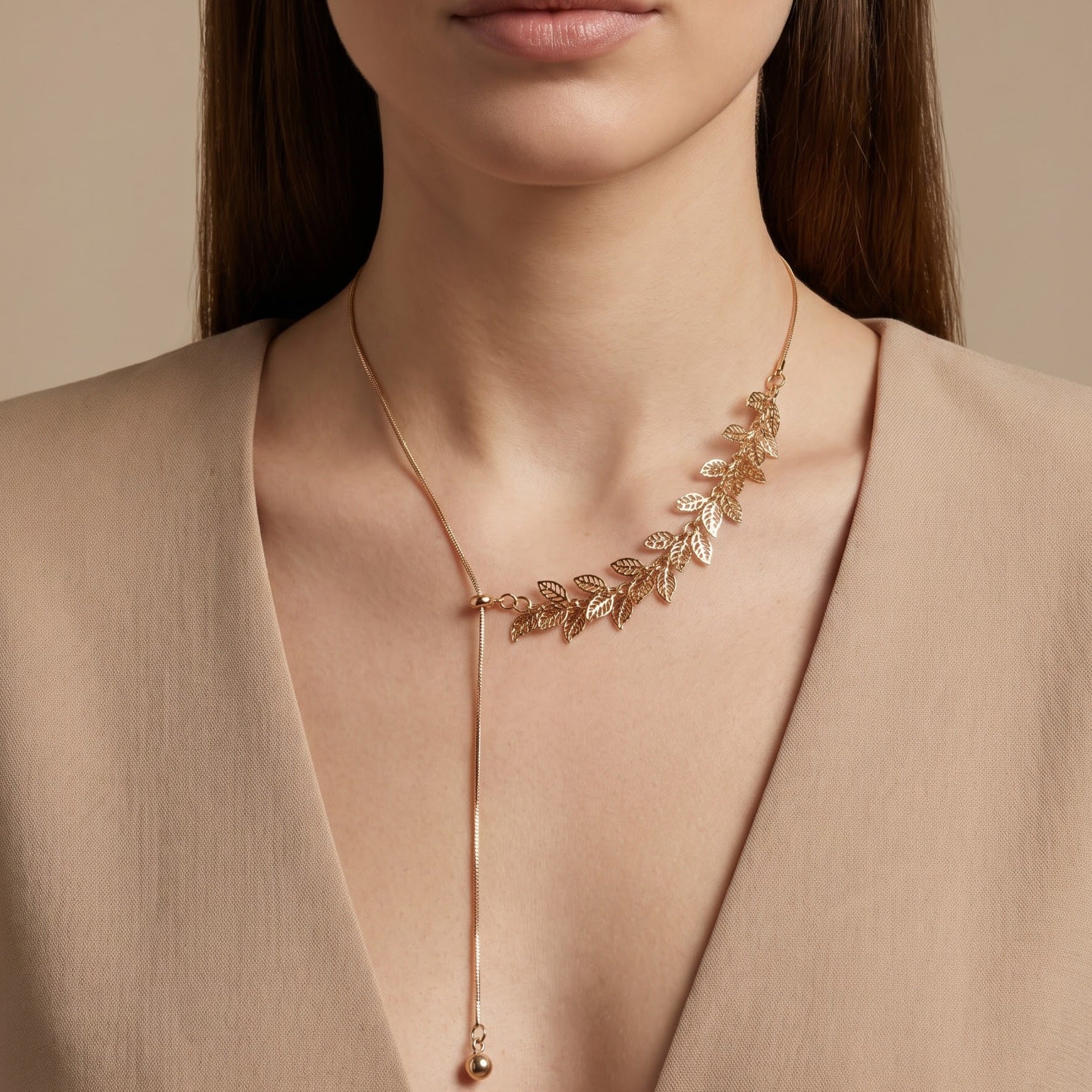 Rose gold western necklace