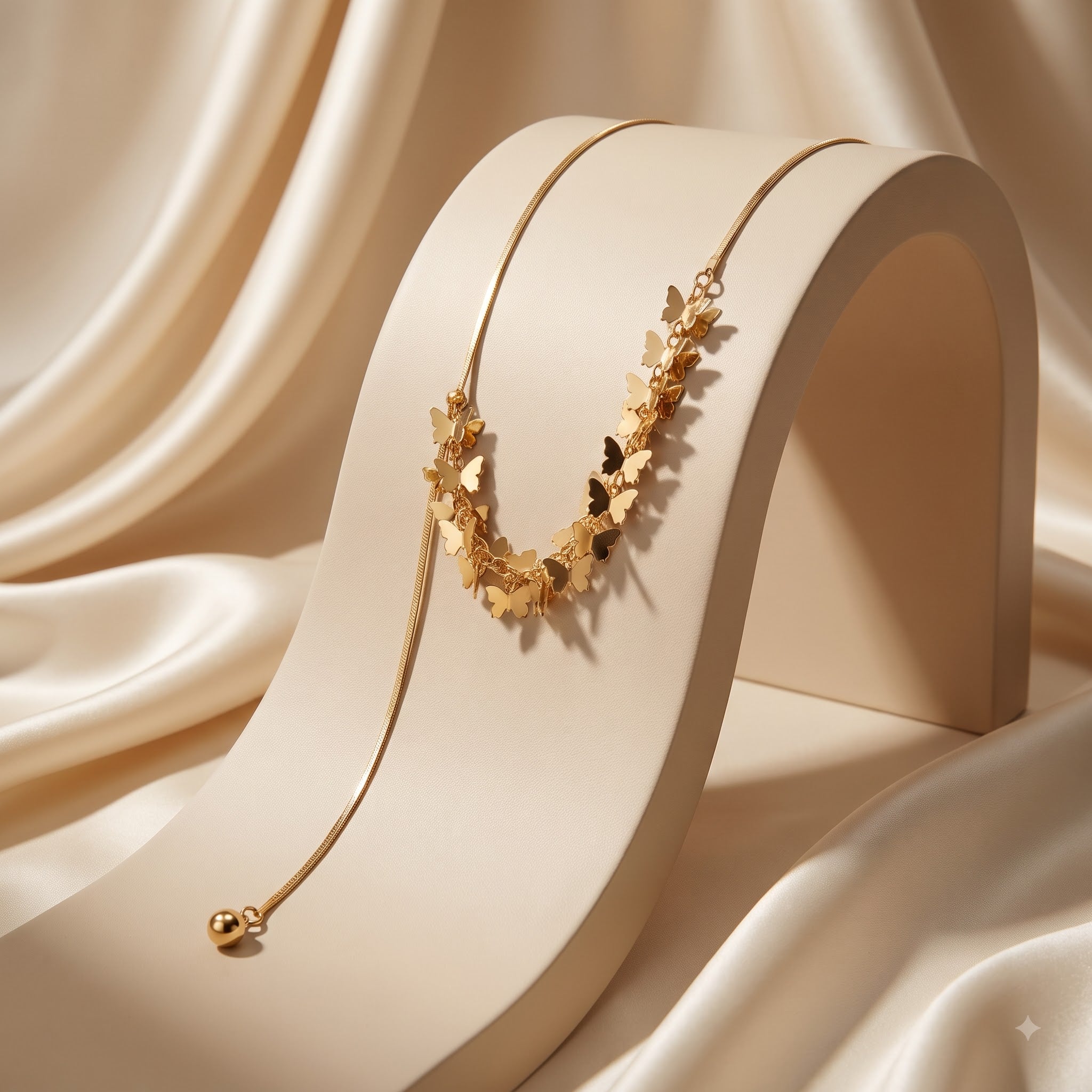 Rose gold western necklace