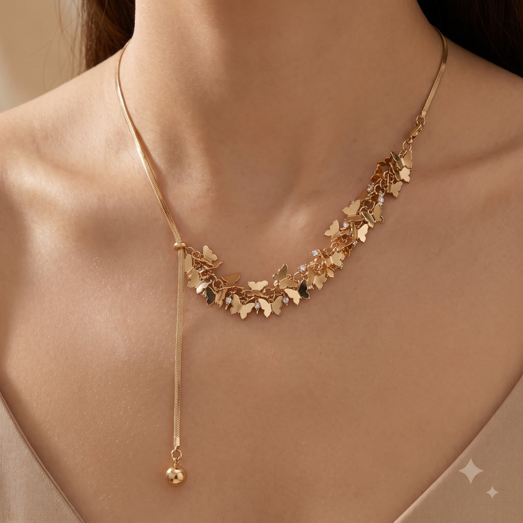 Rose gold western necklace