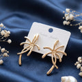 Elegant tropical design stud earring