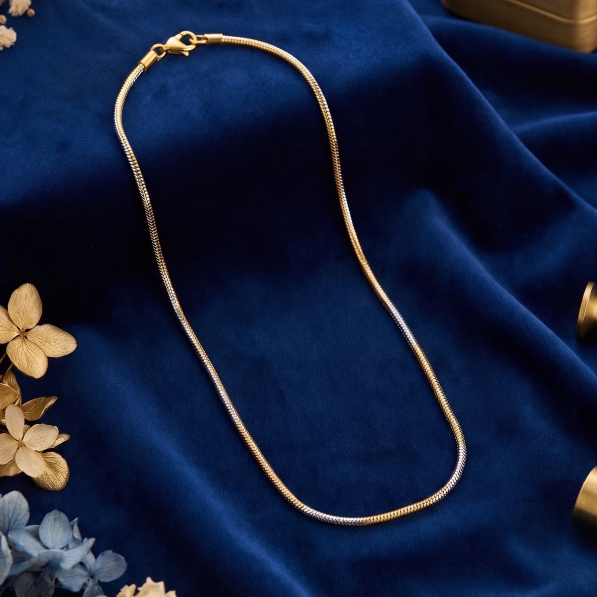 Two tone snake chain