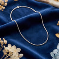 Silver interlock chain