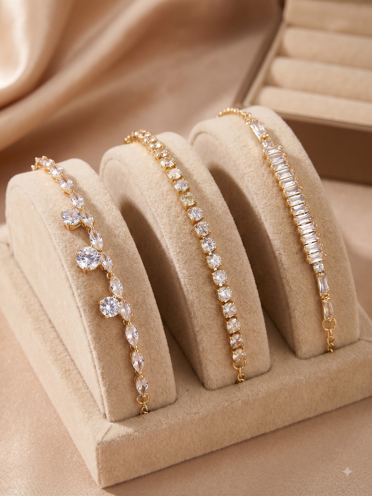 Cubic zercon stone studded bracelet