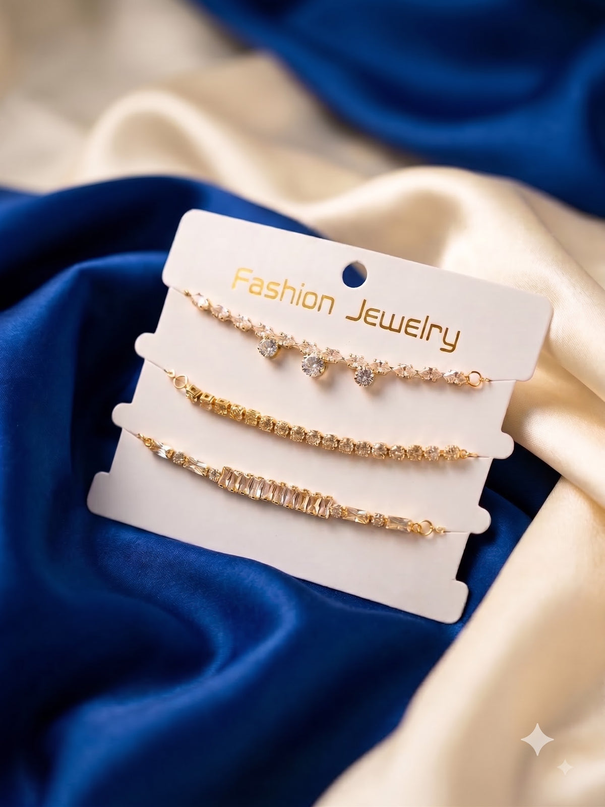 Cubic zercon stone studded bracelet
