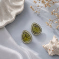 Almond  shape stud earring