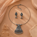 Traditional Oxidise necklace  with earring