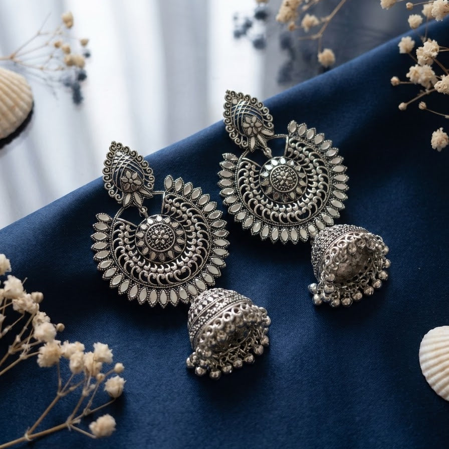 chandbali jhumkas earring