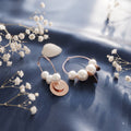 Coin and pearl hoops