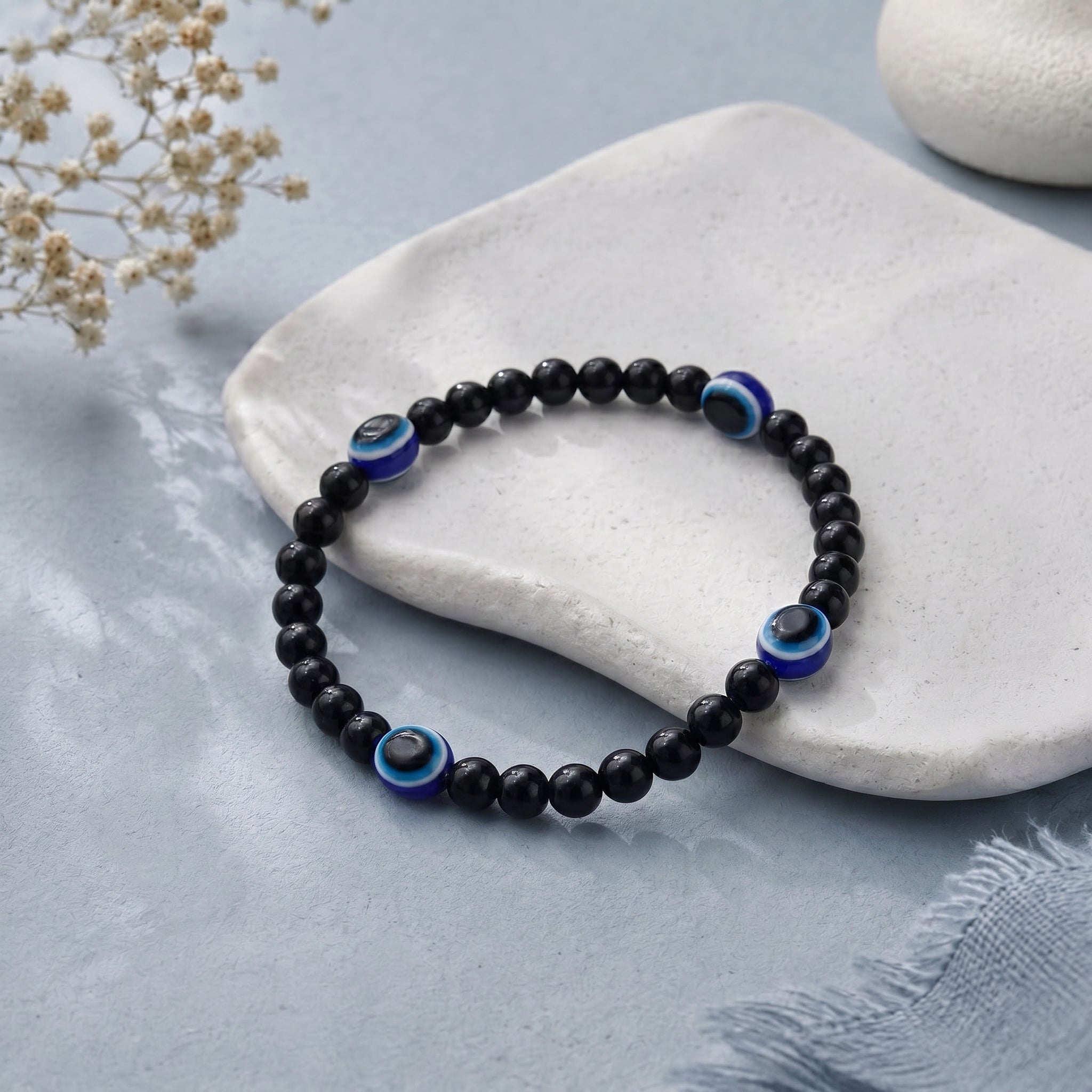 Evil eye beads bracelet