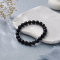 Black beads stretch bracelet