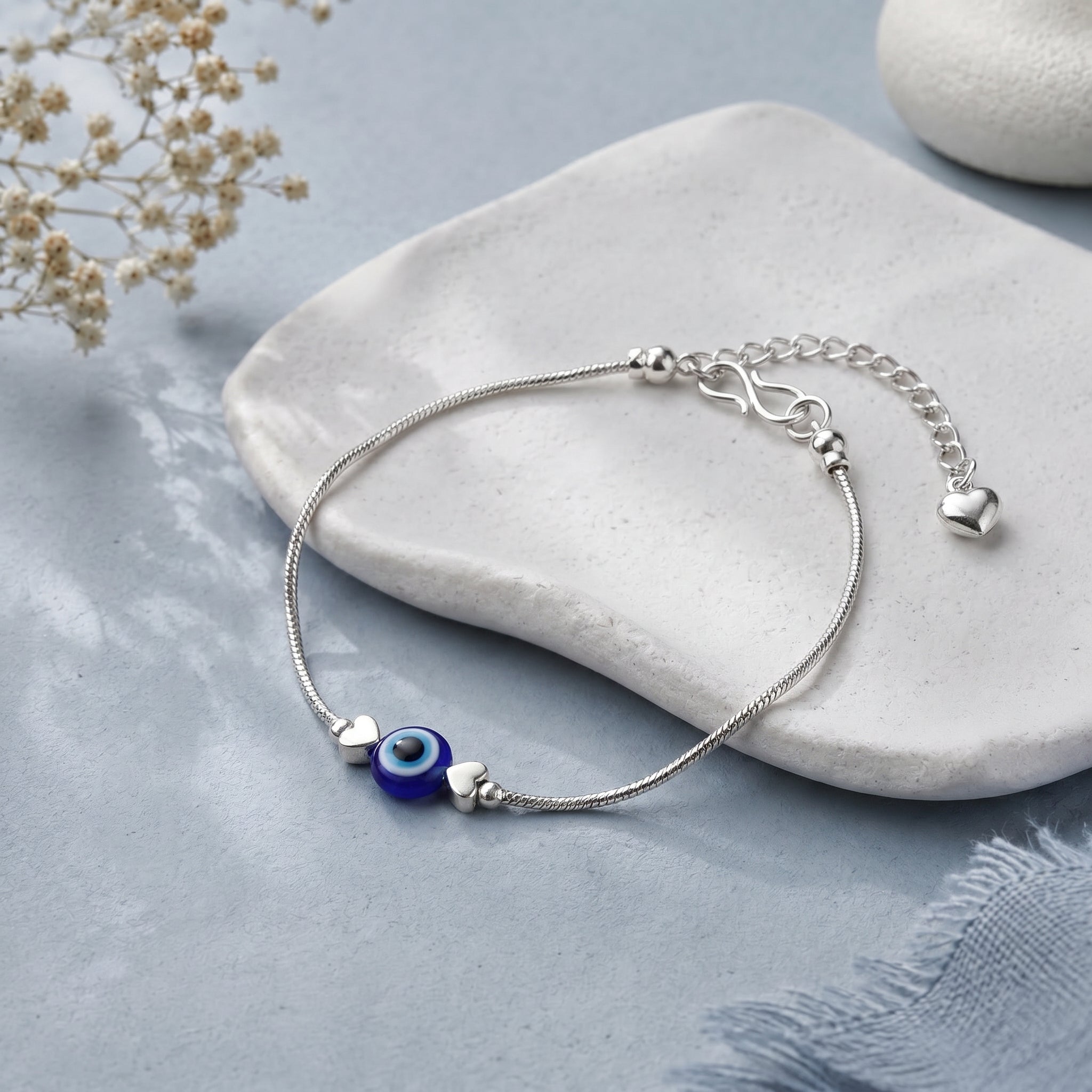 Evil eye chain bracelet