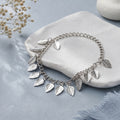 Leaf dangling charm bracelet