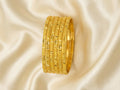 Thin gold bangle bunch of 6pcs