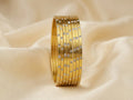 Rodium dot gold 8pcs bangles bunch