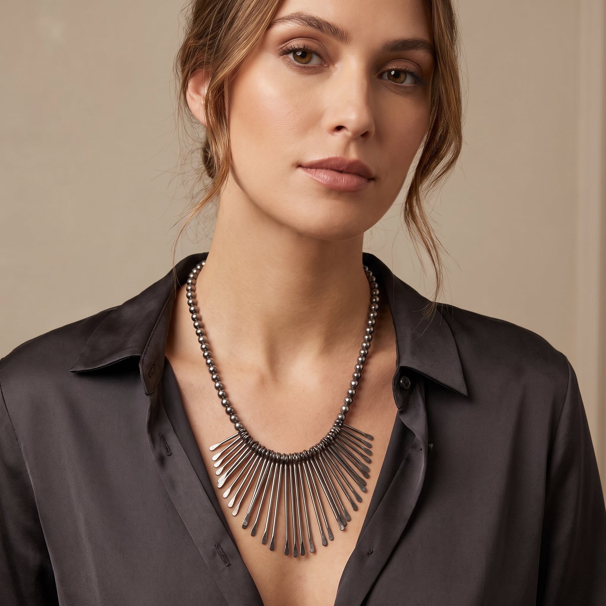 Cascanding charm design necklace