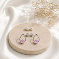 Tear drop shape earring combo
