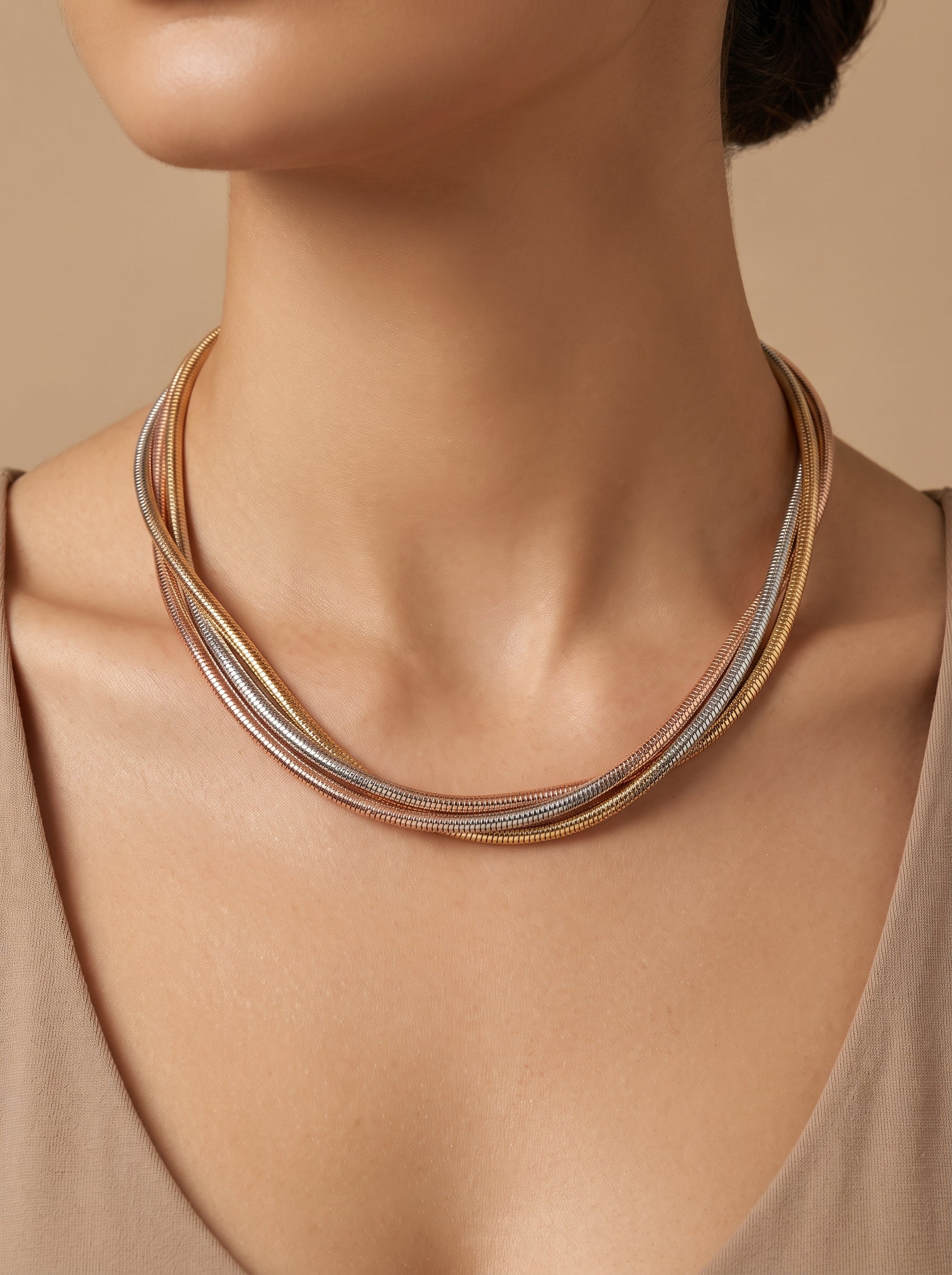 Twisted triple layered chocker