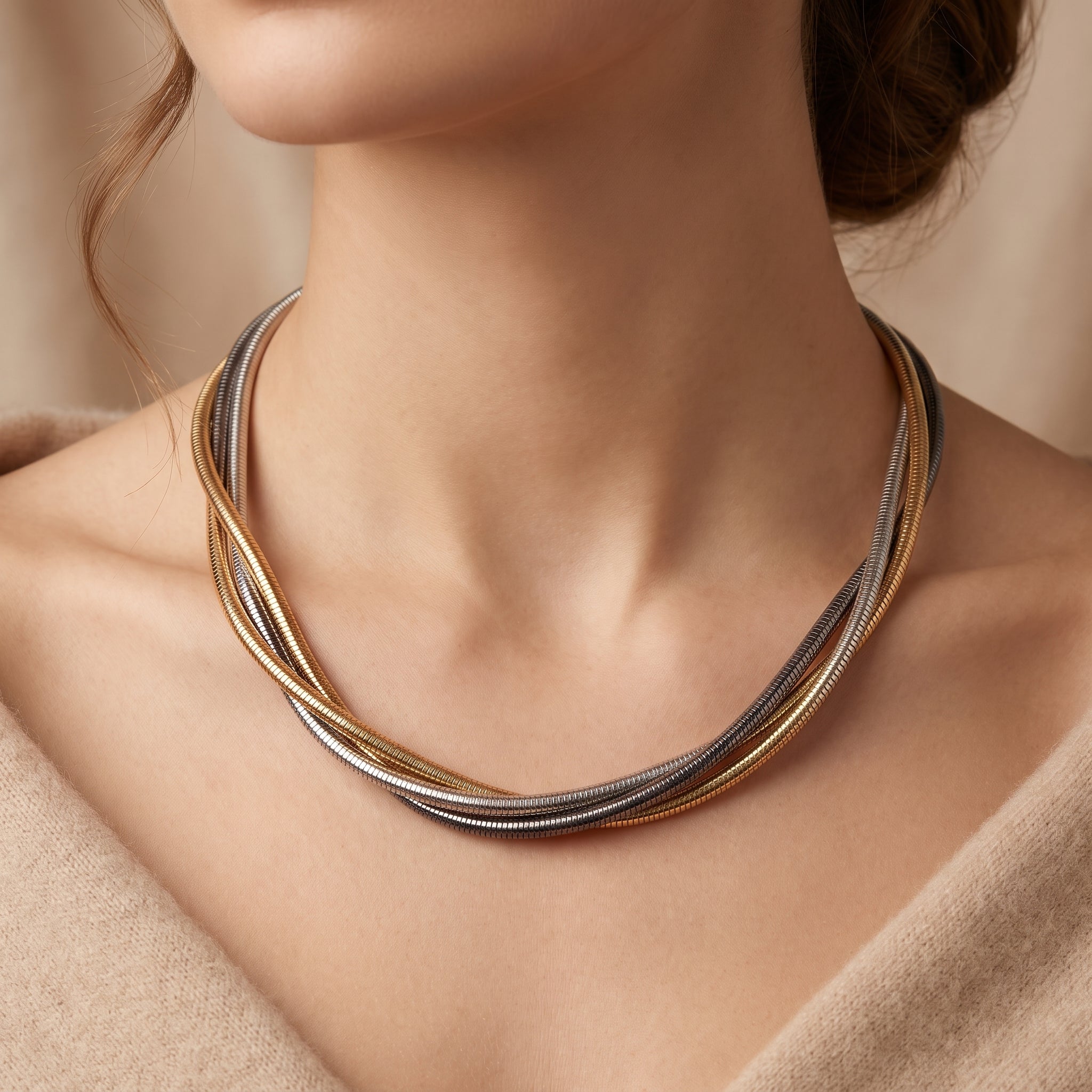 Twisted triple layered chocker