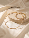 Diamond choker and bracelet combo