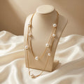 Long pearl necklace