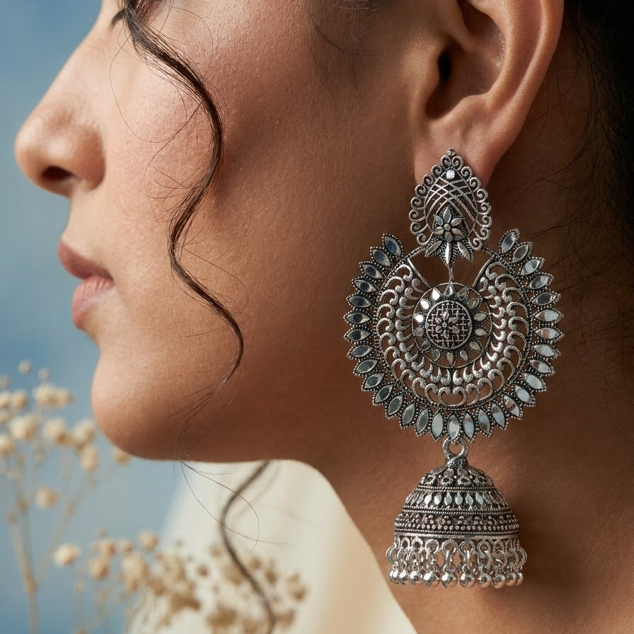 chandbali jhumkas earring