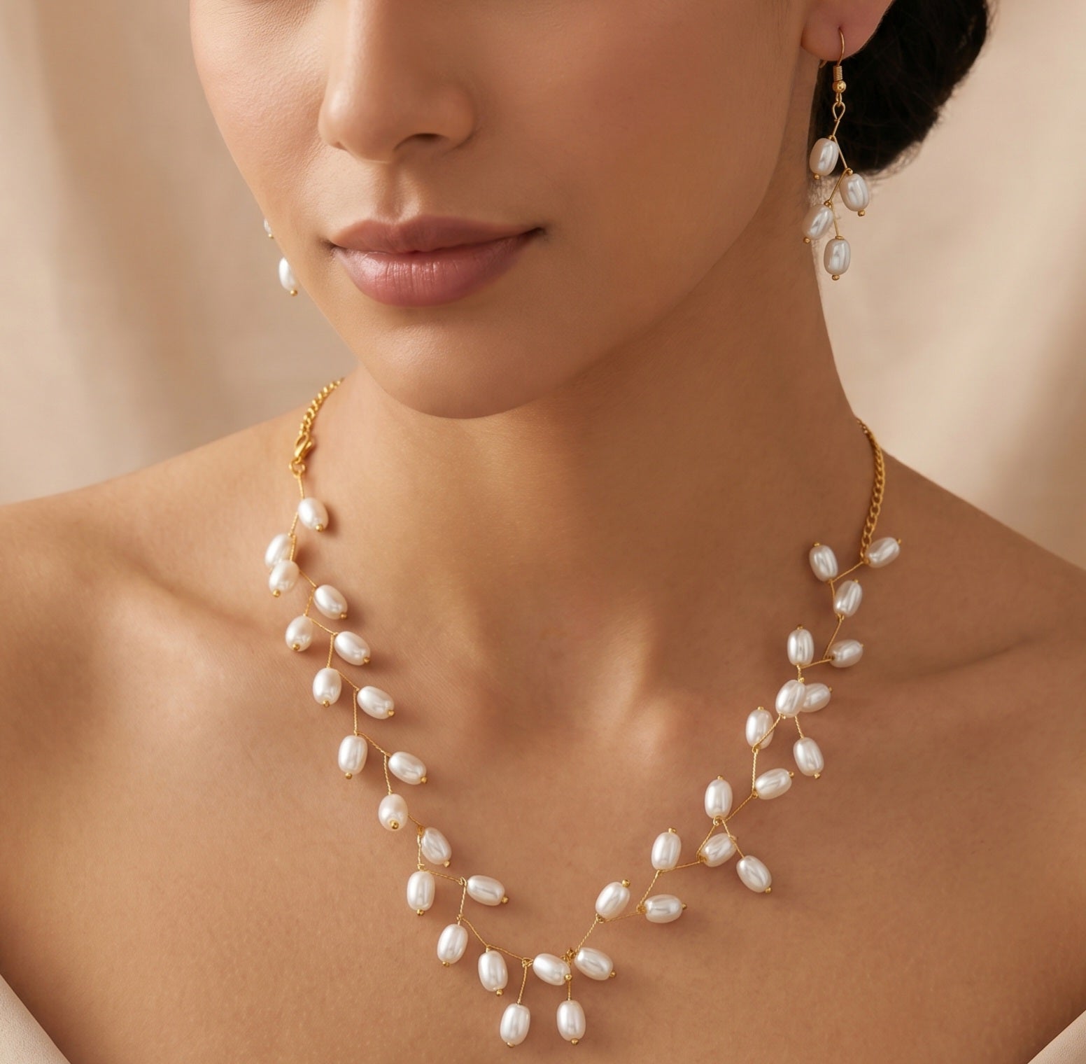 Korean pearl necklace