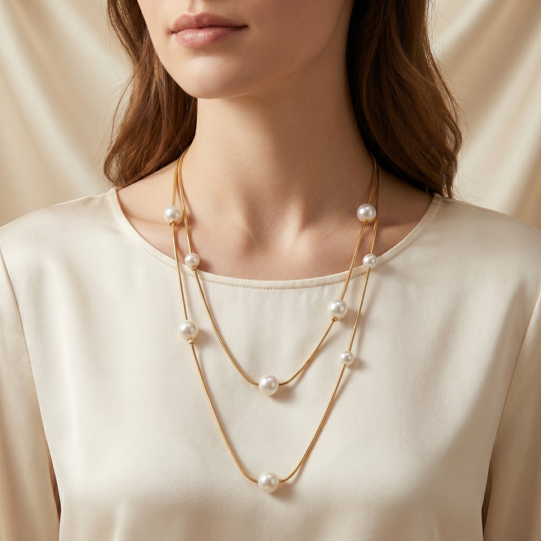 Long pearl neclace