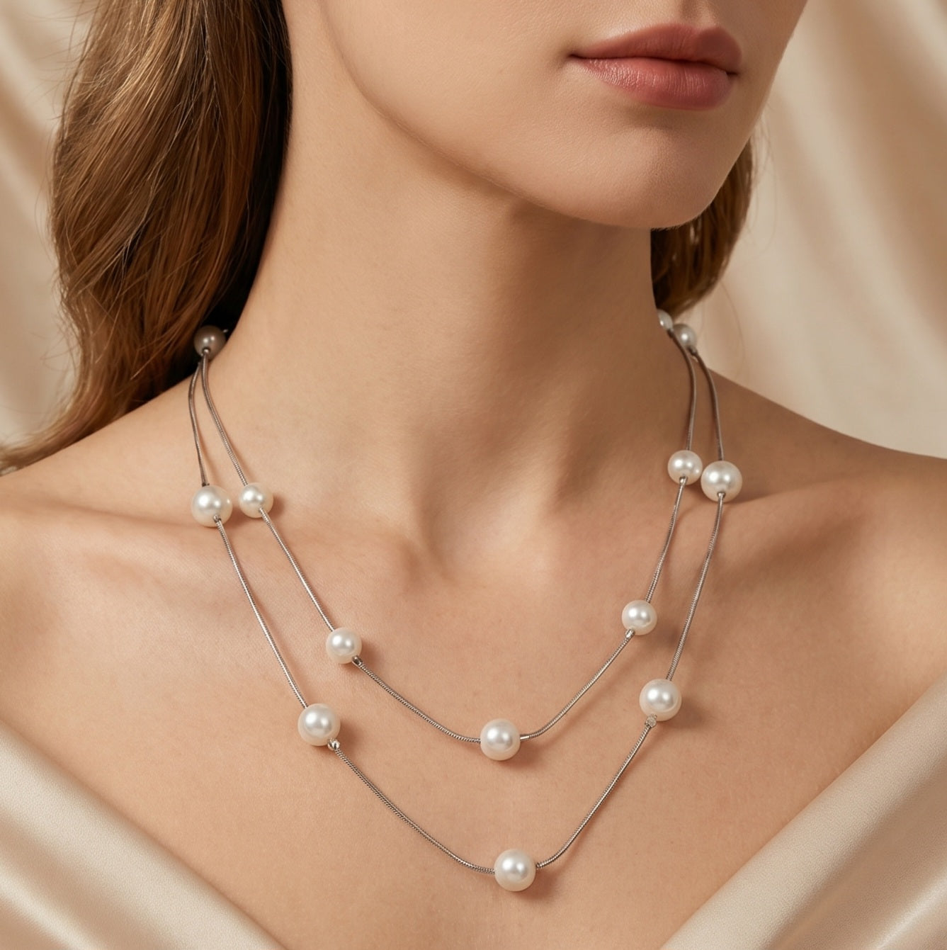 Long pearl neclace
