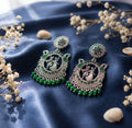 Krishna Silver Oxidised Earrings