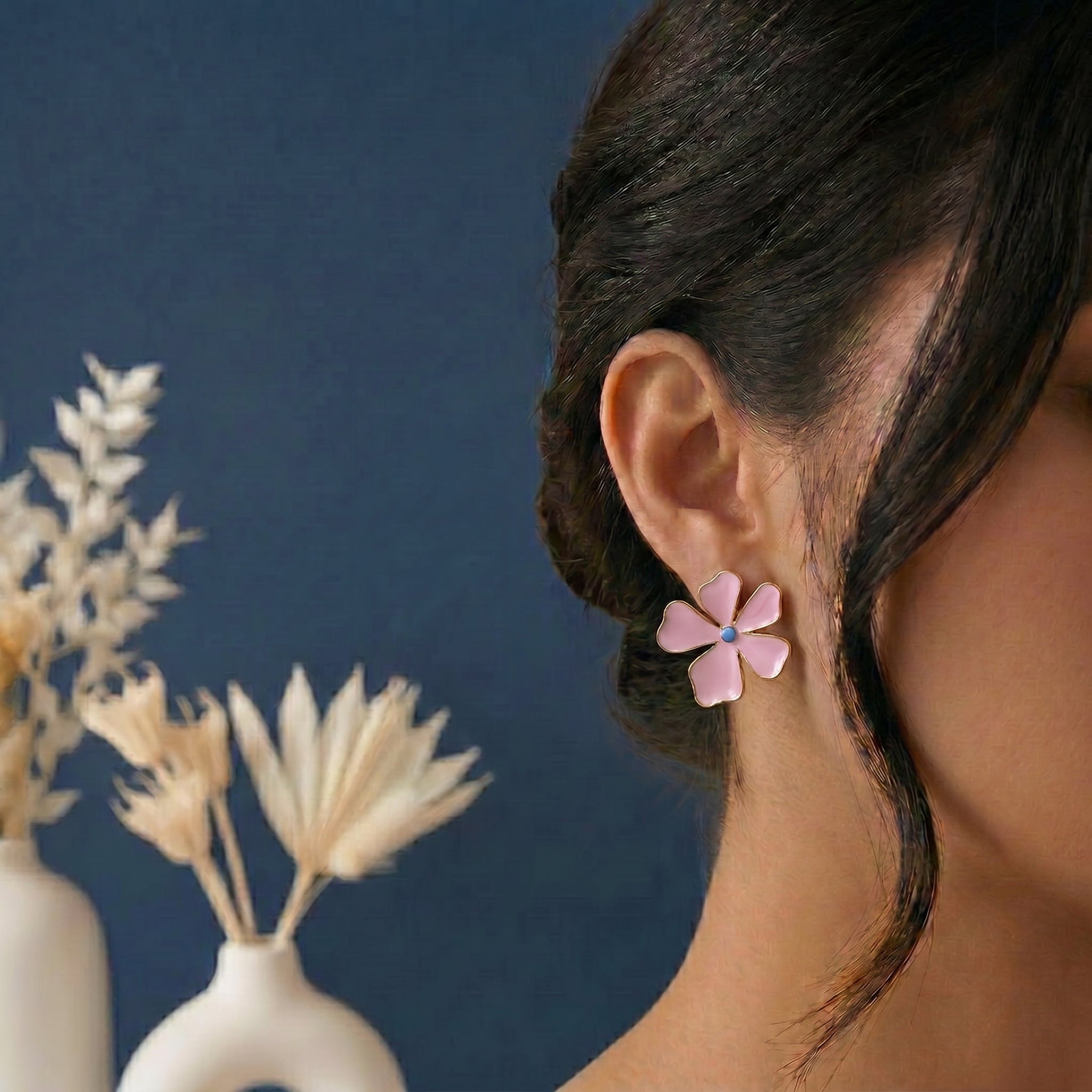 Floral earring