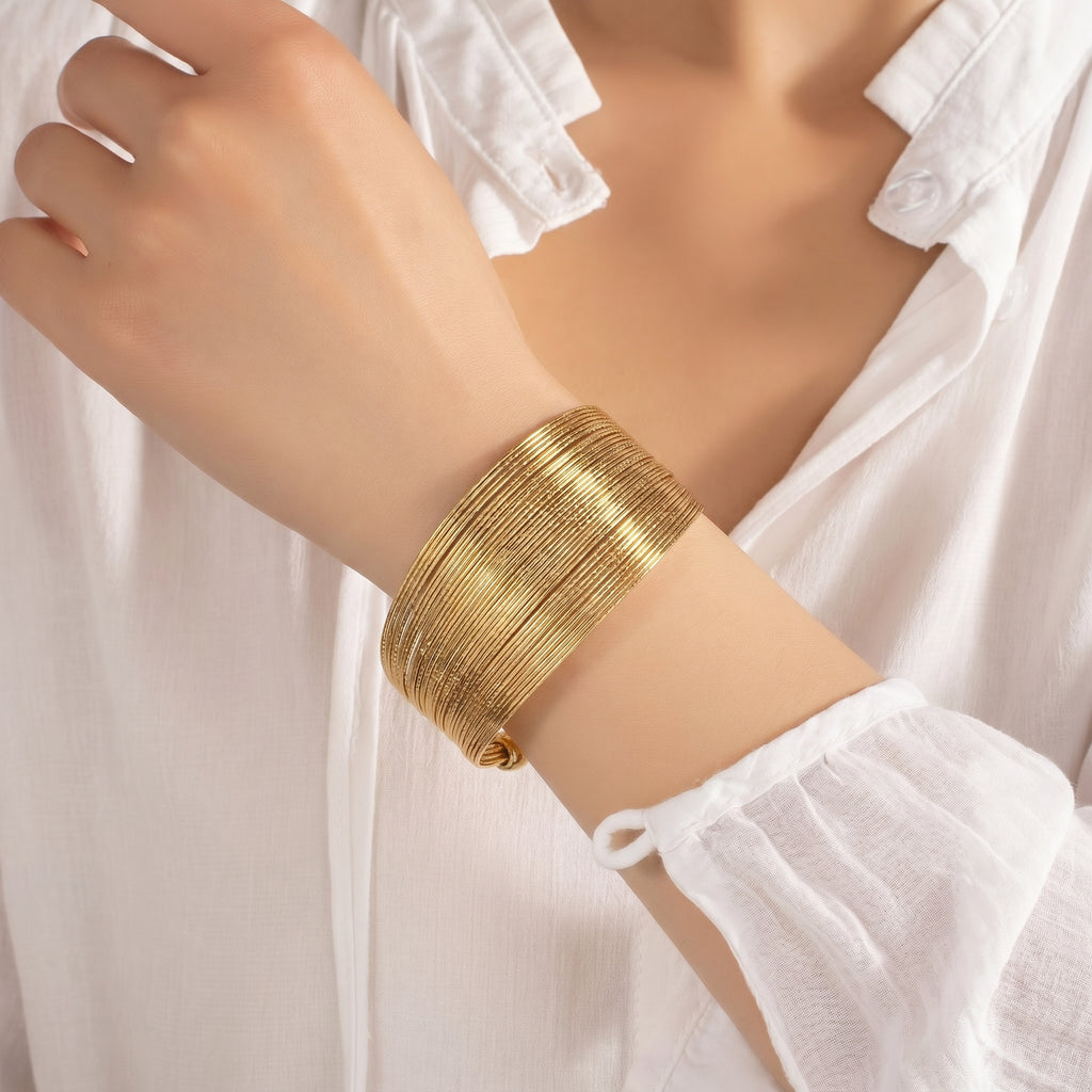 Bangle style cuff bracelet