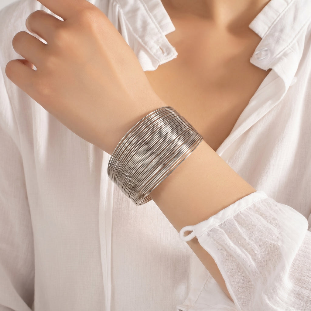 Bangle style cuff bracelet